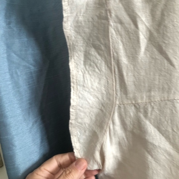 Terzo Millennio  100% linen - 3x -Cream Blouse with Lace Detail- made in Italy - Picture 3 of 10